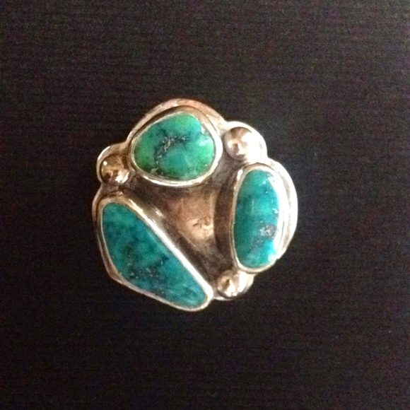 Multi-stone Turquoise Pendant/Slide - Picture 2 of 5
